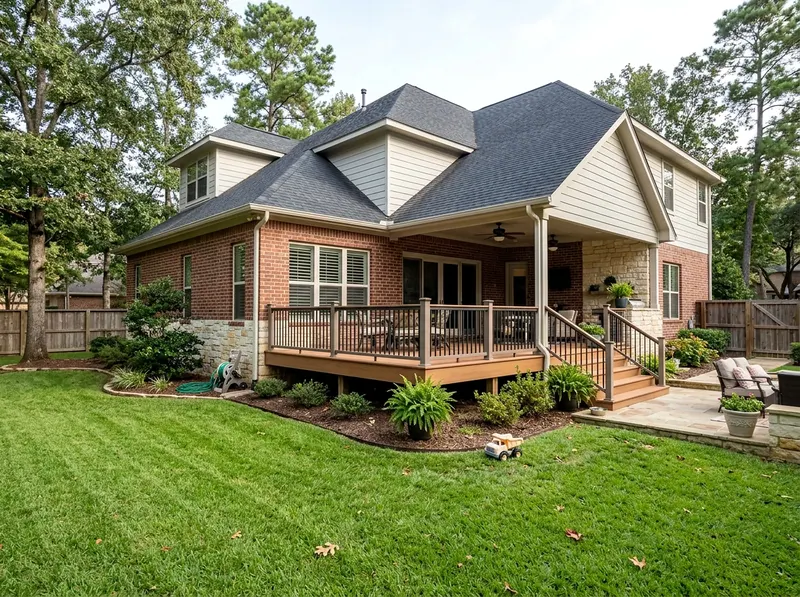 200 sq ft Limestone Composite Luxury Resort deck
