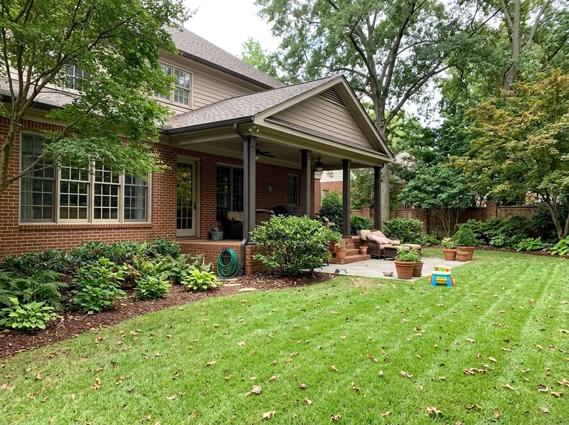1000 sq ft Charcoal Mature planting Traditional landscaping