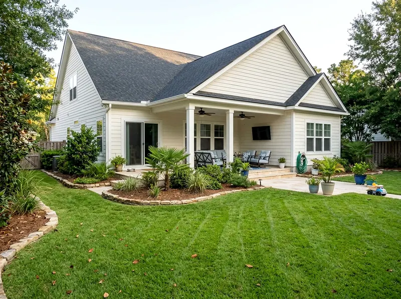 500 sq ft Limestone New planting Coastal landscaping