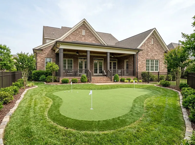 200 sq ft Charcoal Putting green Traditional putting green