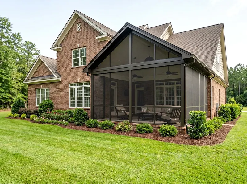 300 sq ft Charcoal Screen room Traditional screen room